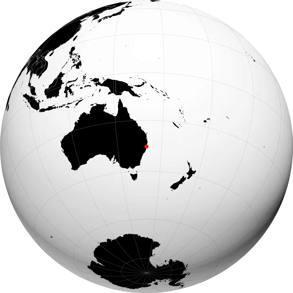 Coffs Harbour sul globo