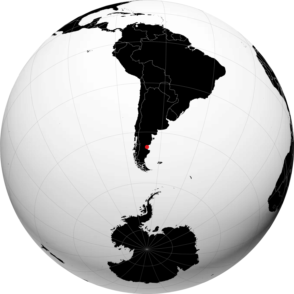 Comodoro Rivadavia sul globo