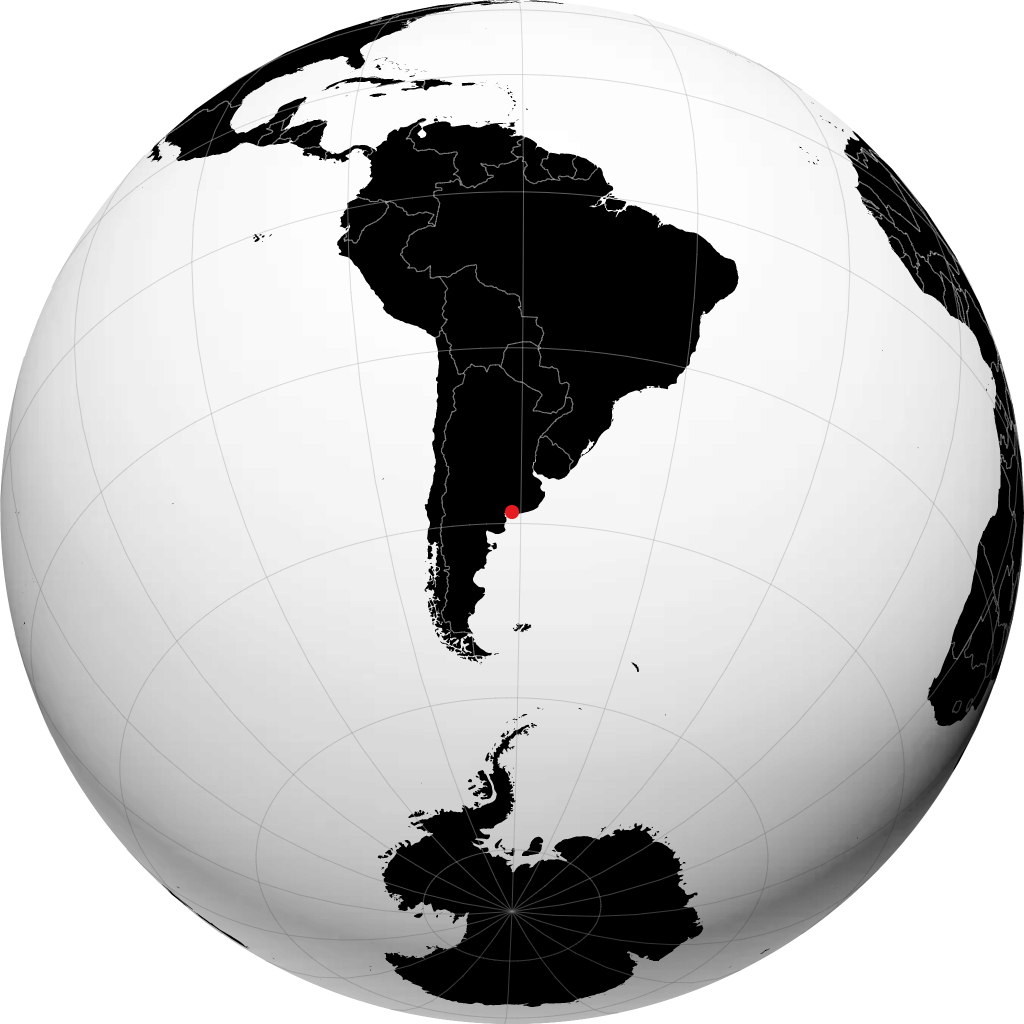 Coronel Dorrego sul globo