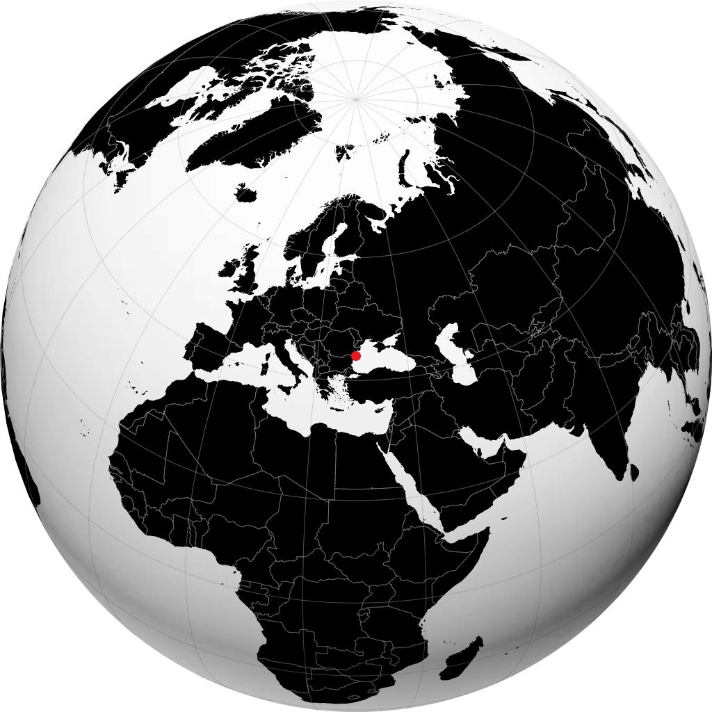 Costinești sul globo