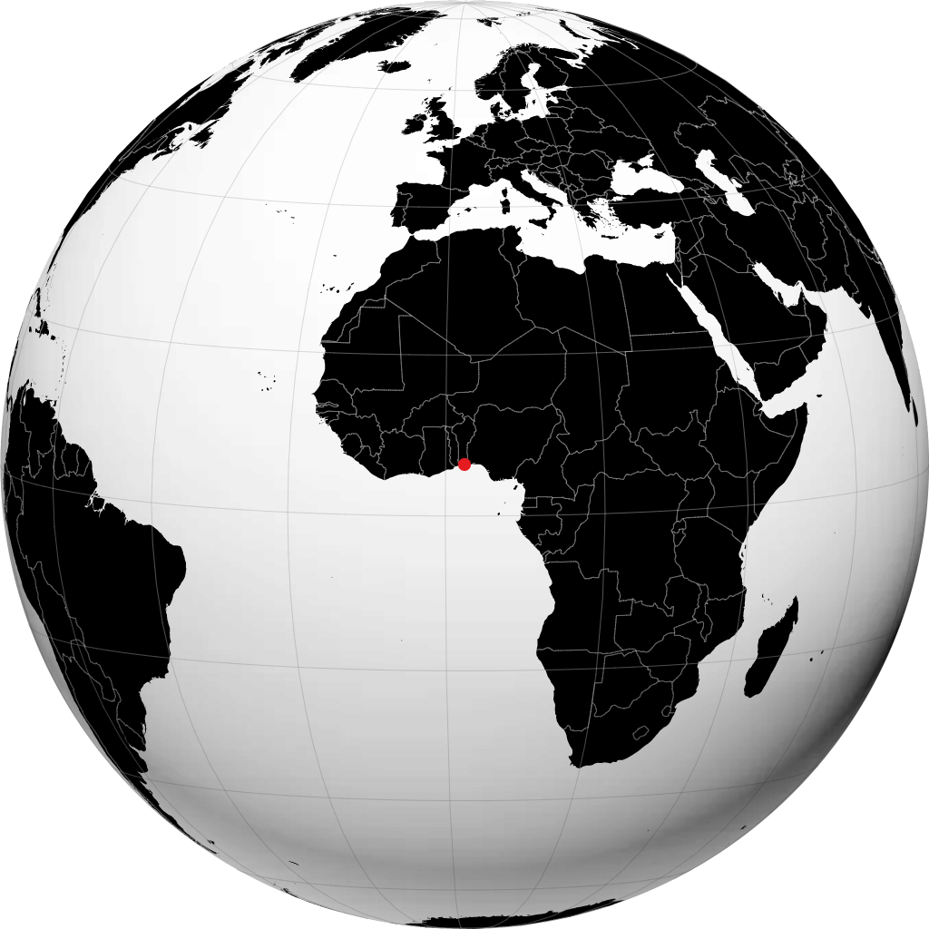 Cotonou sul globo