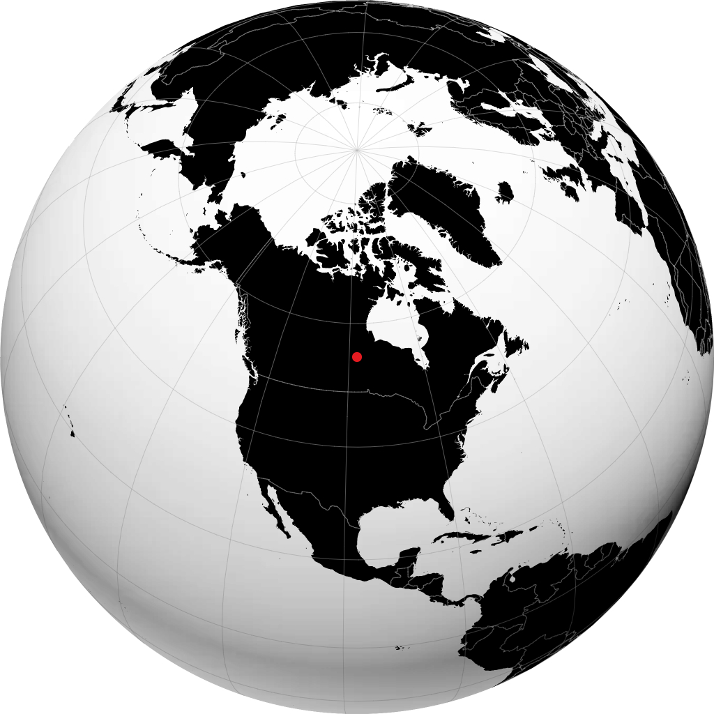 Cross Lake sul globo