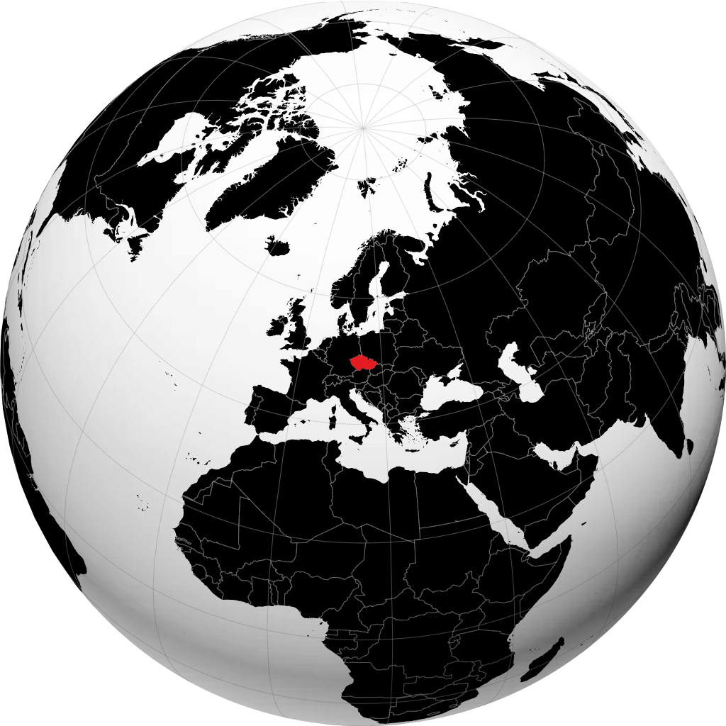 Repubblica Ceca sul globo