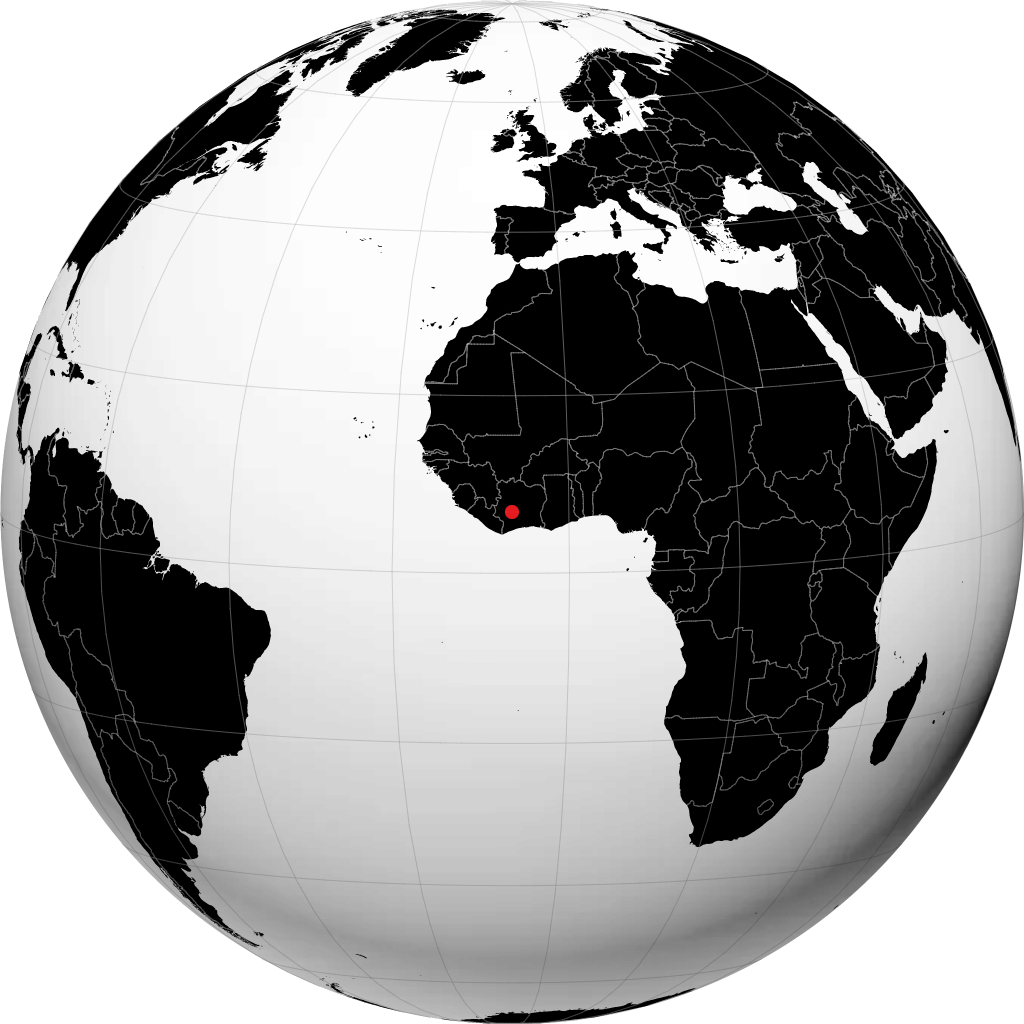 Daloa sul globo