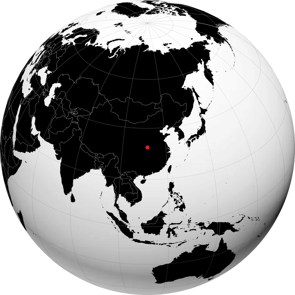 Danjiangkou sul globo