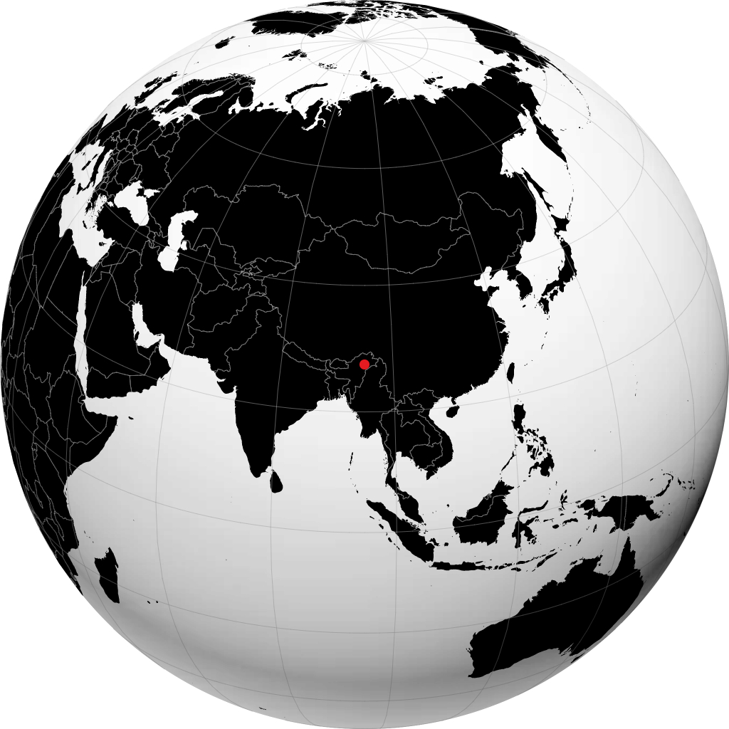 Dibrugarh sul globo