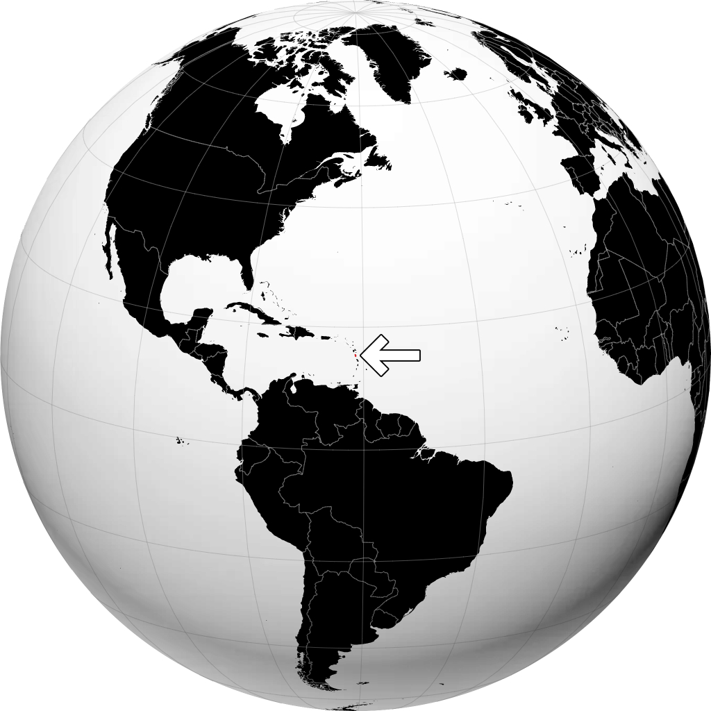 Dominica sul globo