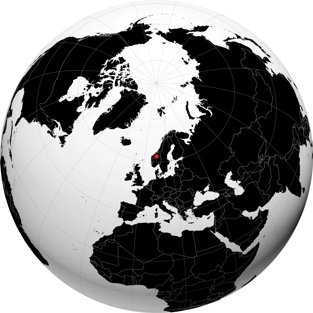 Dombås sul globo