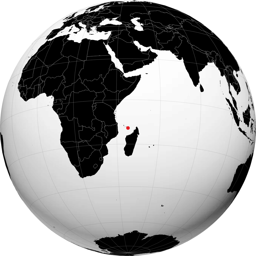 Dzaoudzi sul globo