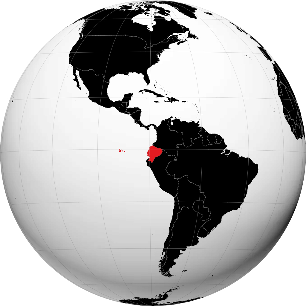Ecuador sul globo