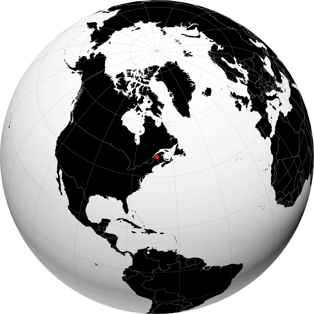 Edmundston sul globo
