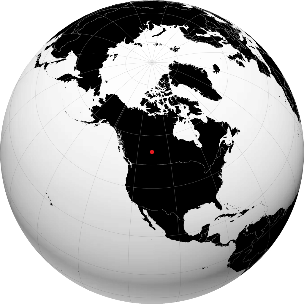 Elk Point sul globo