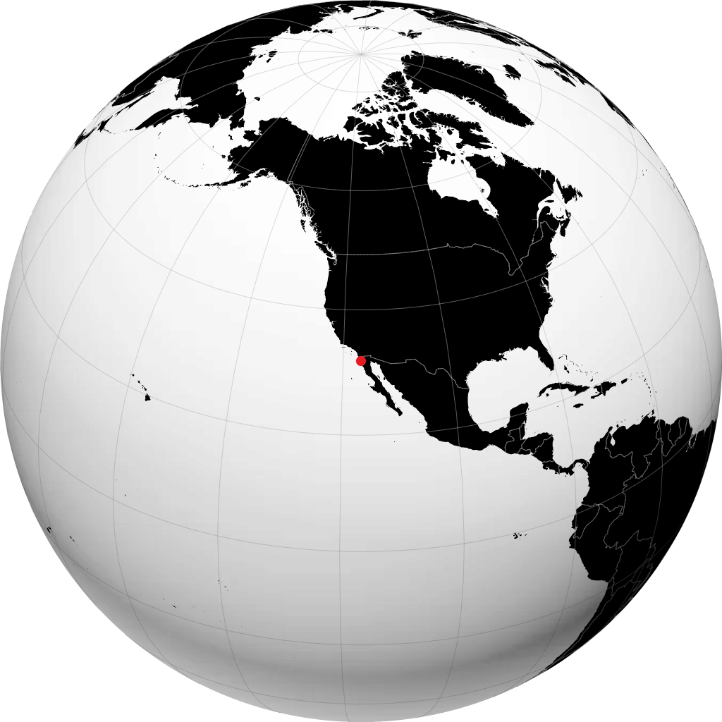 Ensenada sul globo
