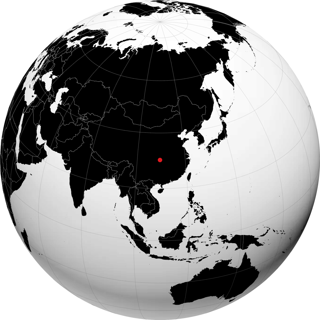 Enshi sul globo