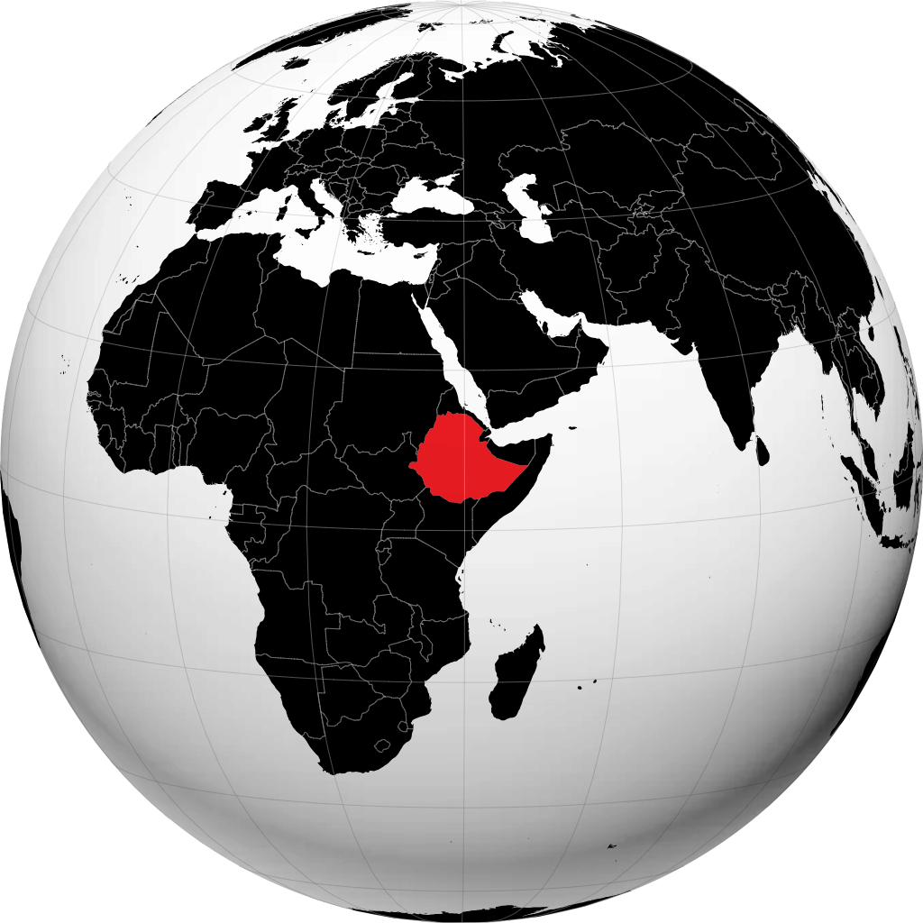 Etiopia sul globo