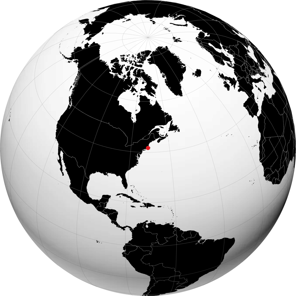 Fall River sul globo