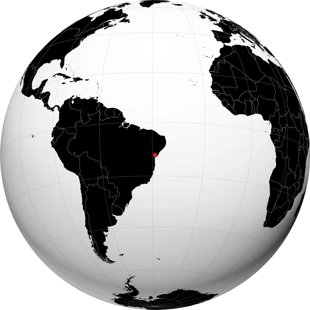 Feira de Santana sul globo