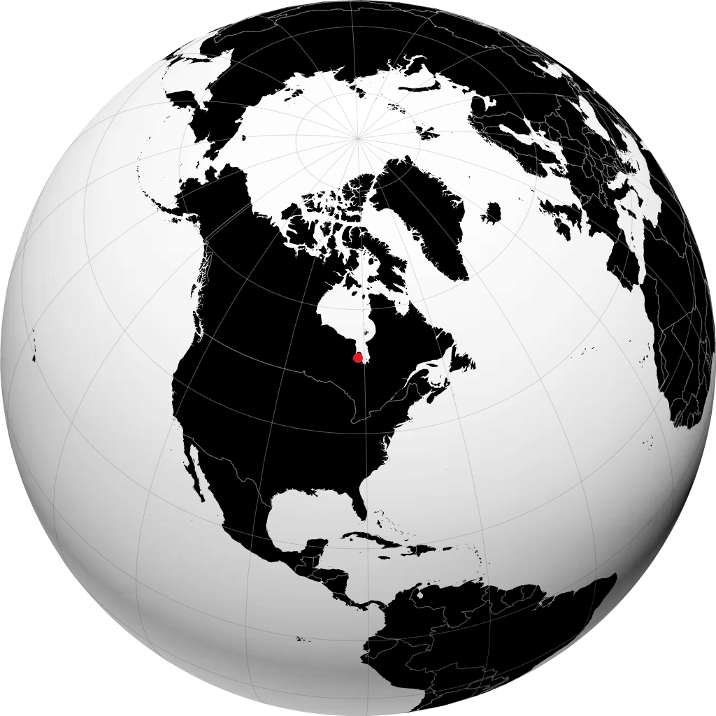 Fort Albany sul globo