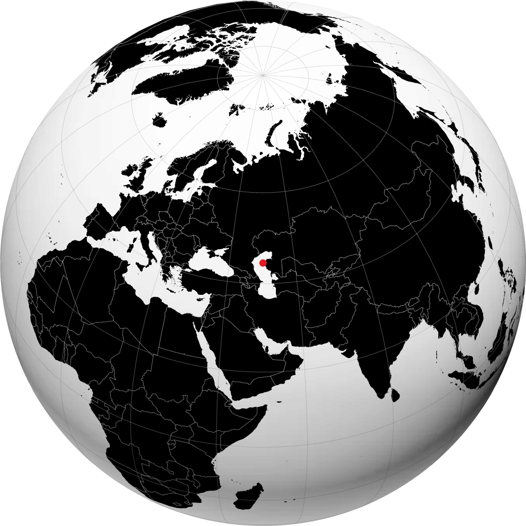 Fort-Shevchenko sul globo