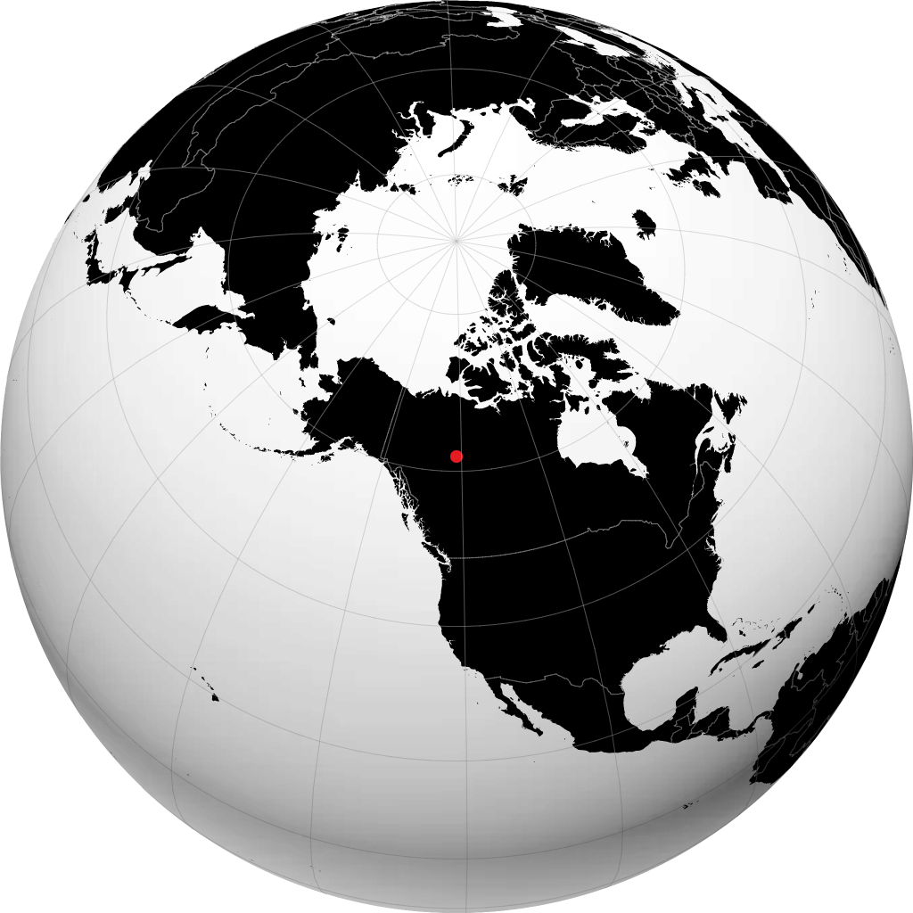 Fort Simpson sul globo