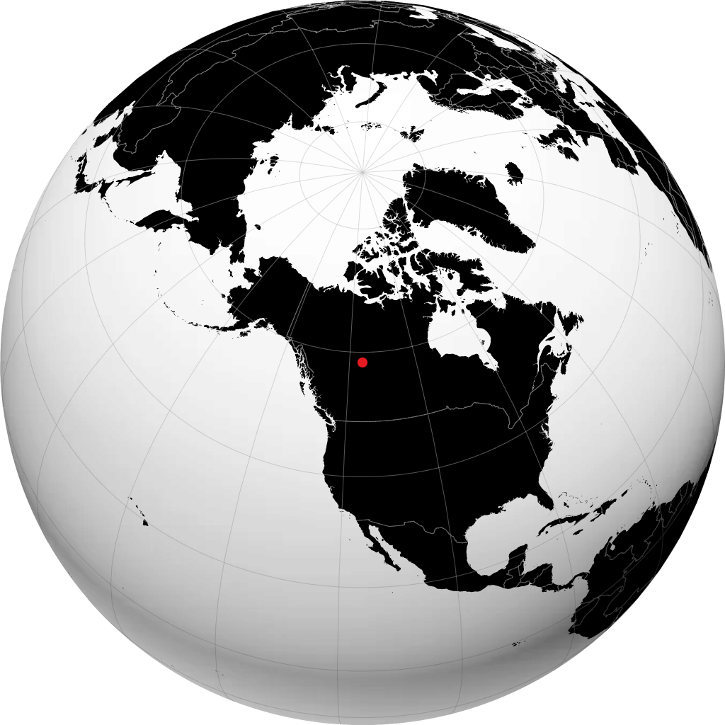 Fort Vermilion sul globo
