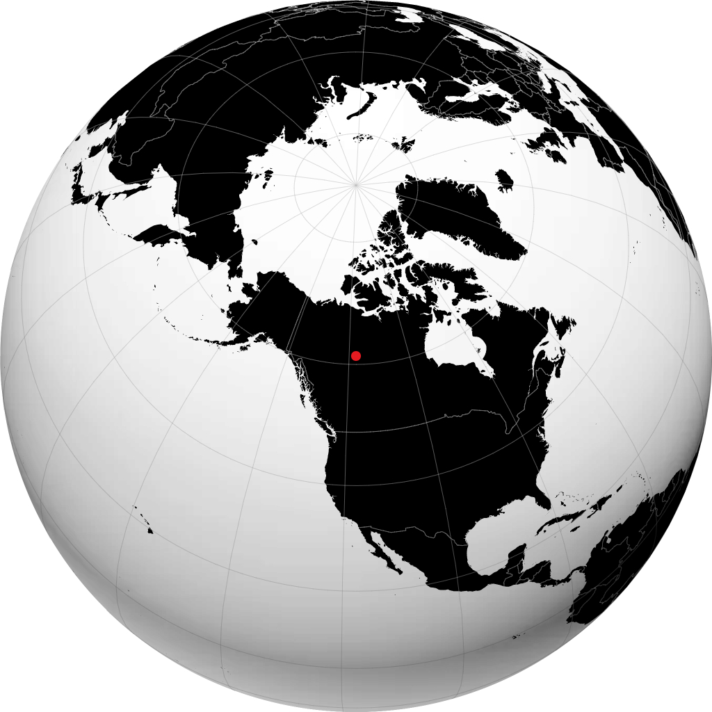 Fort Providence sul globo