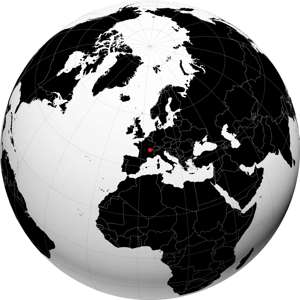 Mâcon sul globo