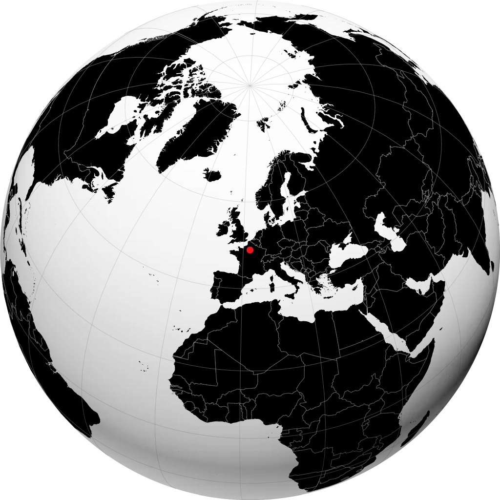 Saint-Denis sul globo