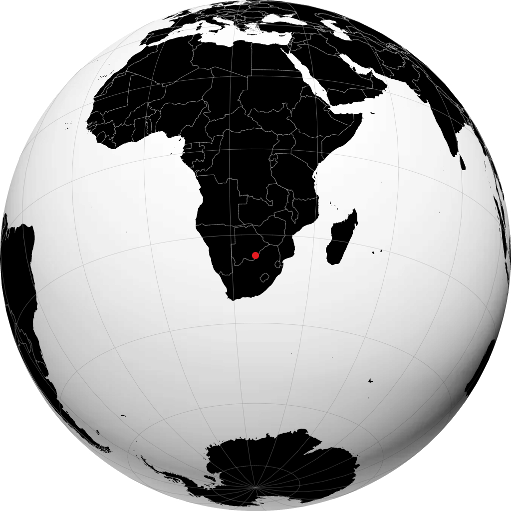 Gaborone sul globo