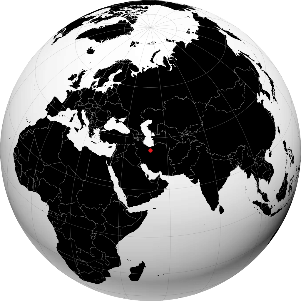 Garmsar sul globo