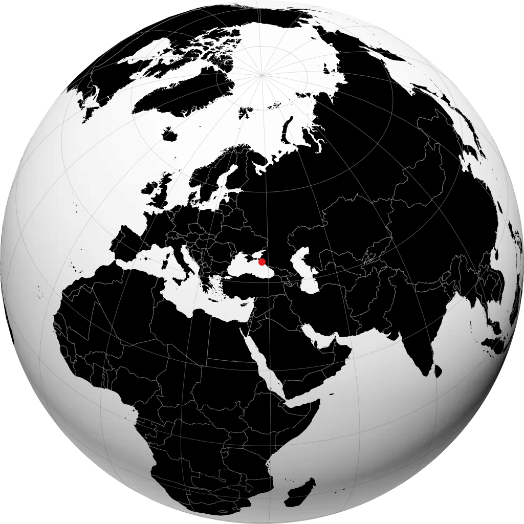 Gelendzhik sul globo