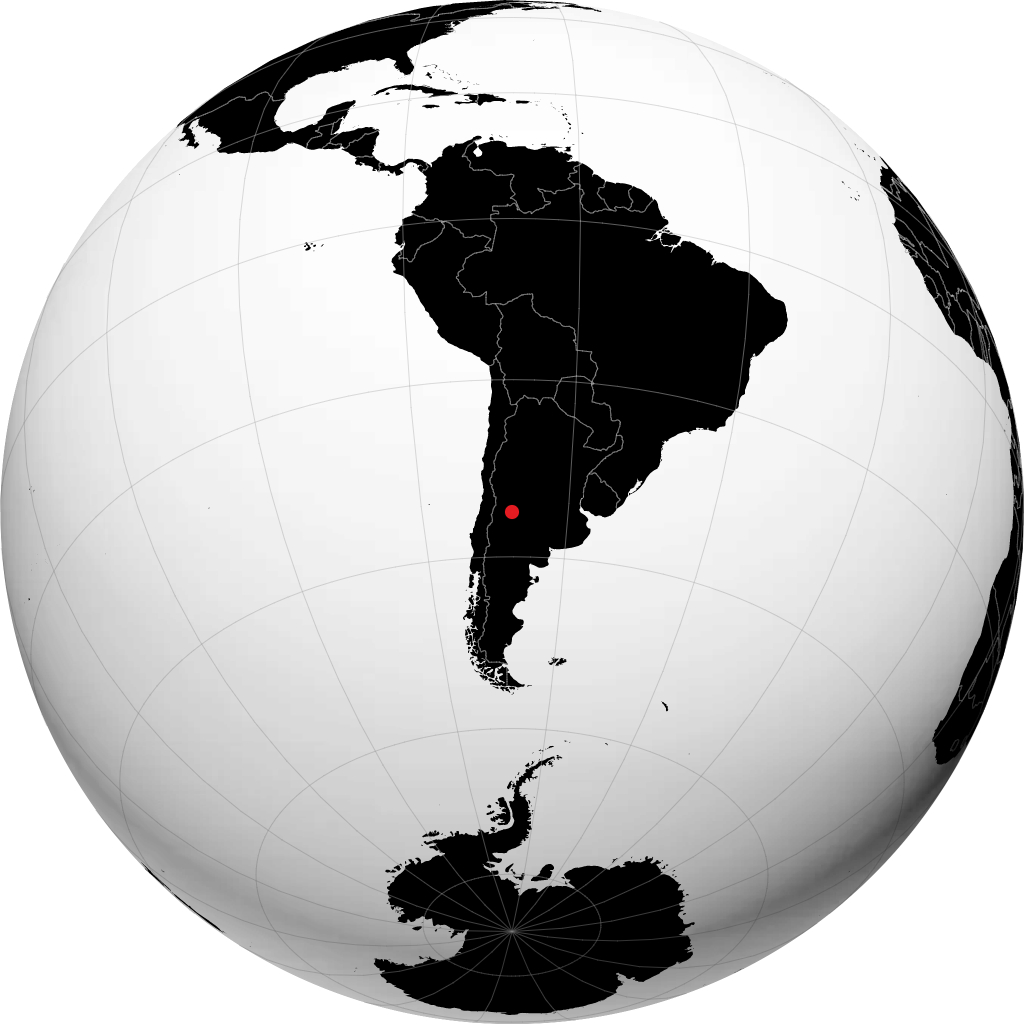 General Alvear sul globo