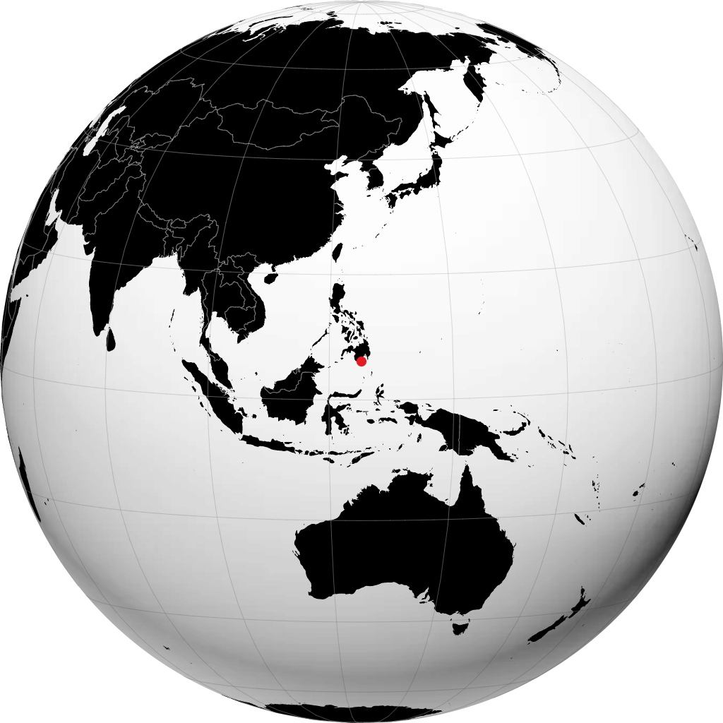 General Santos sul globo
