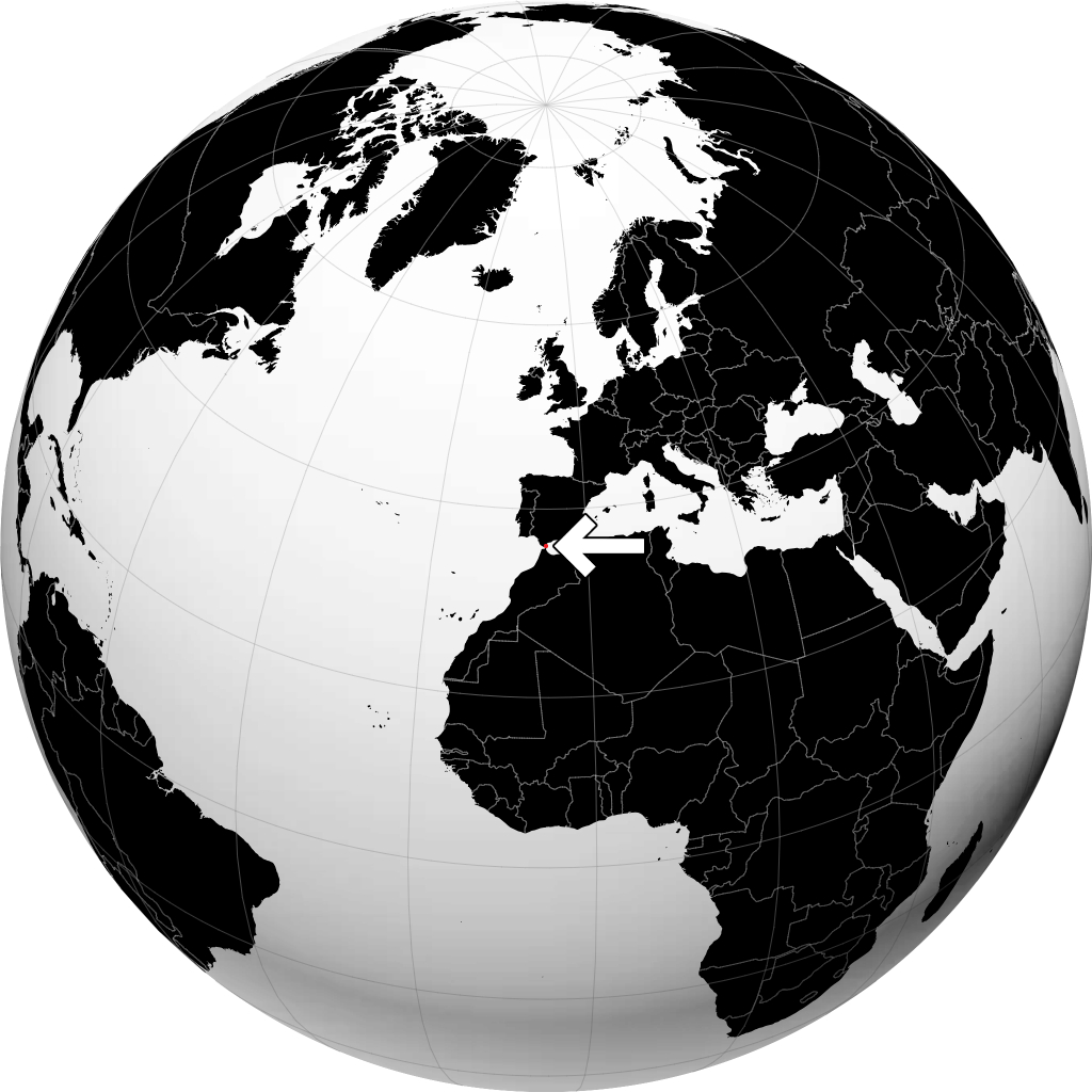 Gibilterra sul globo
