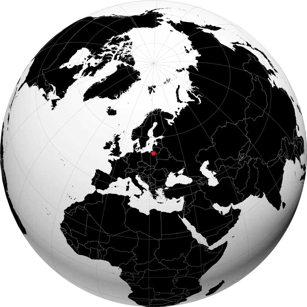 Giżycko sul globo