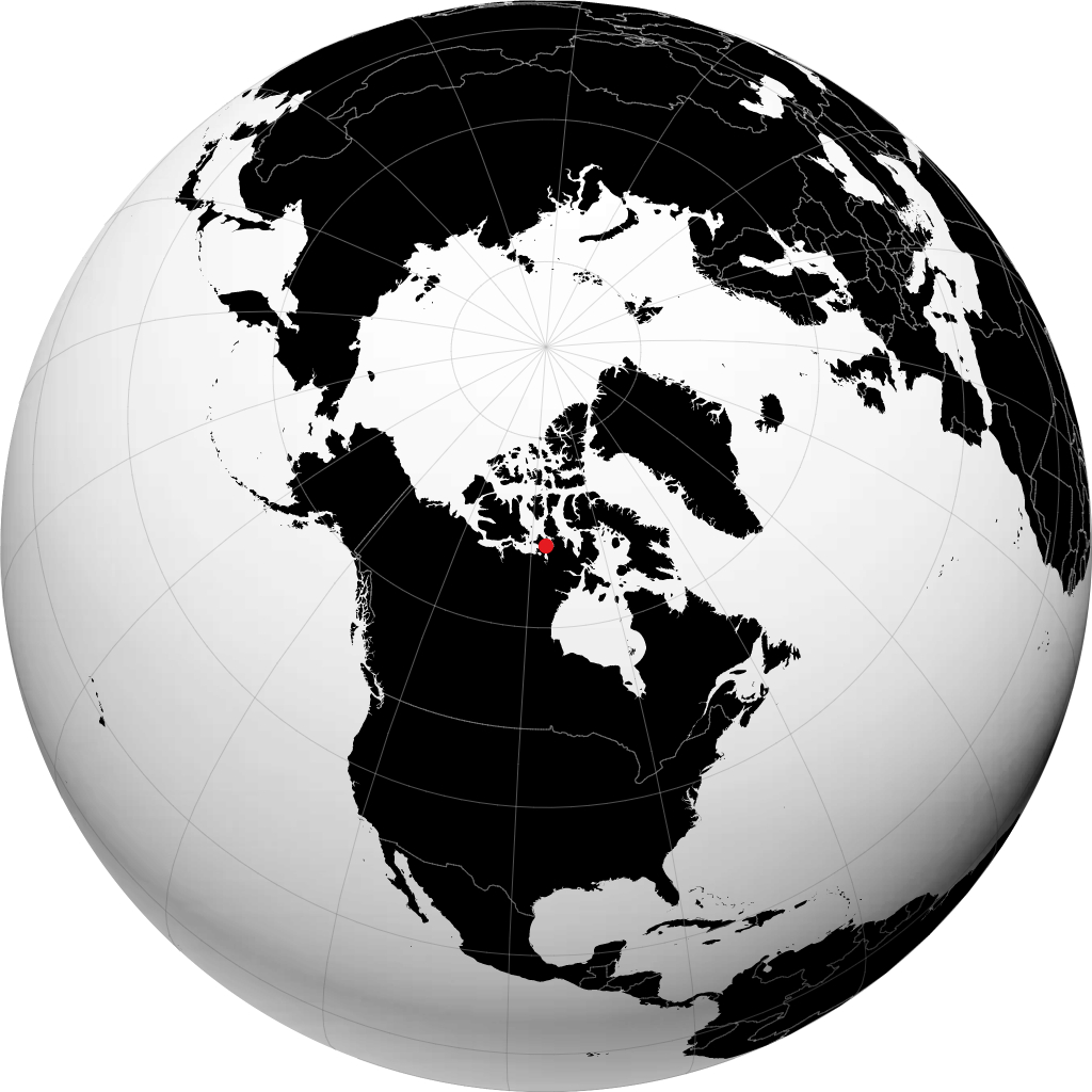 Gjoa Haven sul globo