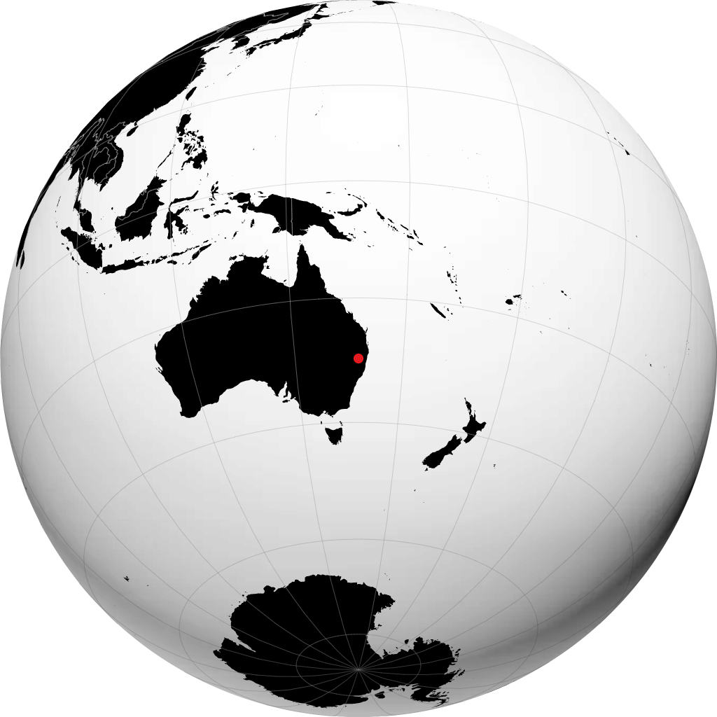 Glen Innes sul globo