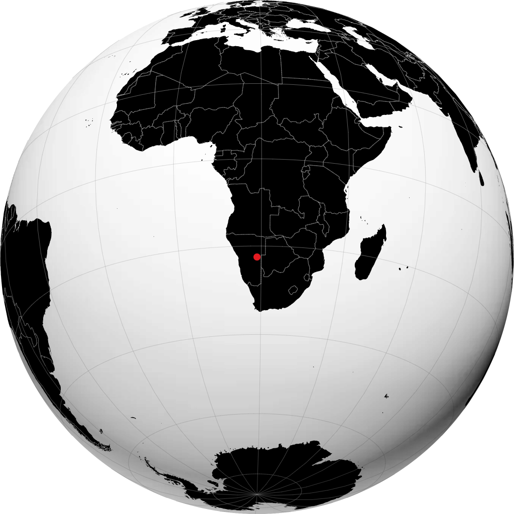 Gobabis sul globo