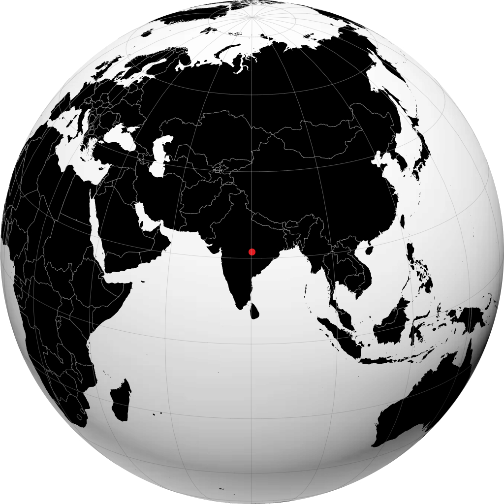 Gondia sul globo