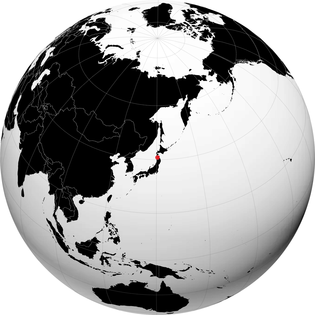 Goshogawara sul globo