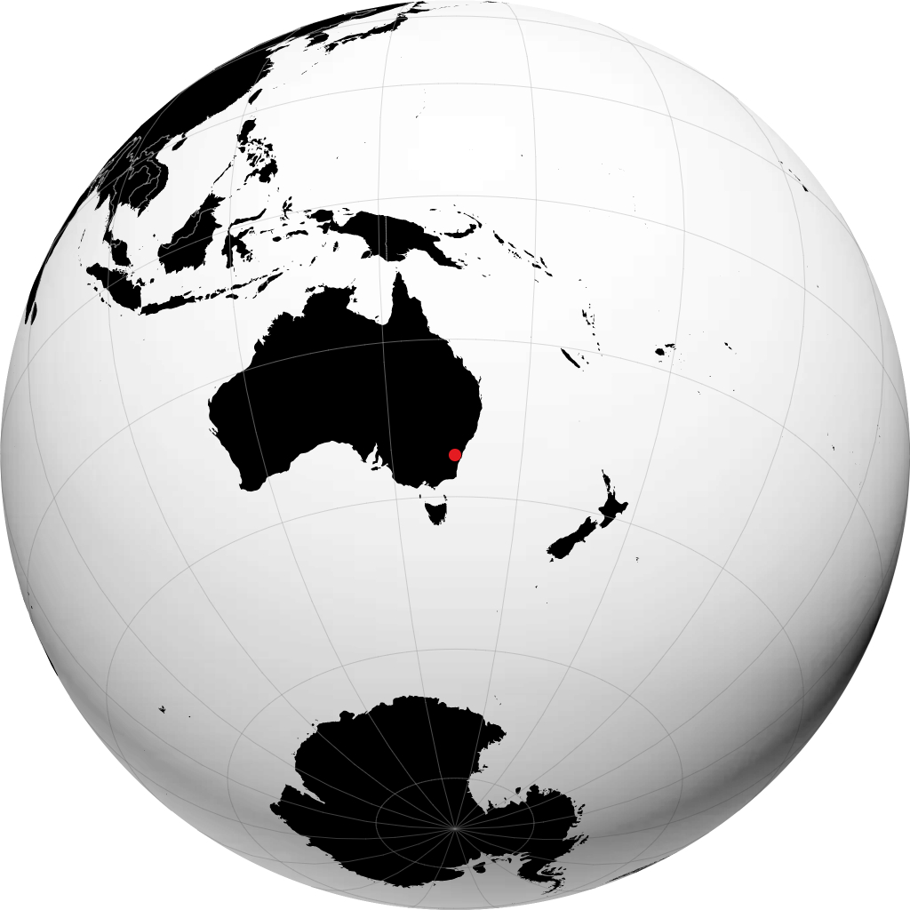 Goulburn sul globo