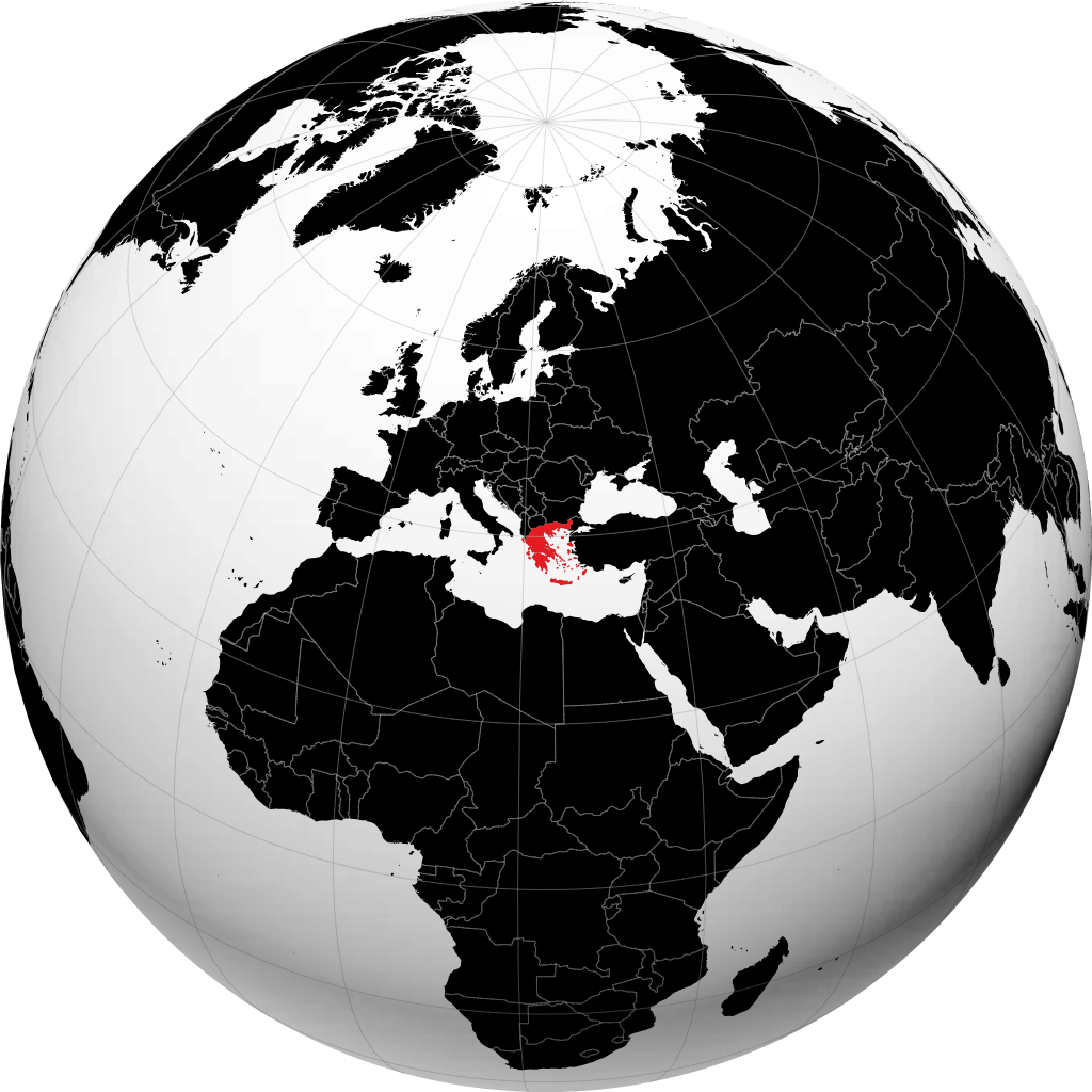 Grecia sul globo