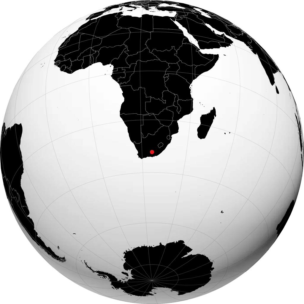 Graaff Reinet sul globo