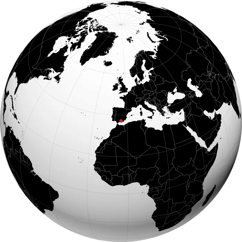 Granada sul globo