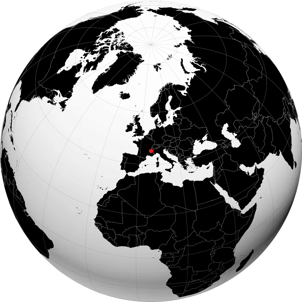 Grenoble sul globo