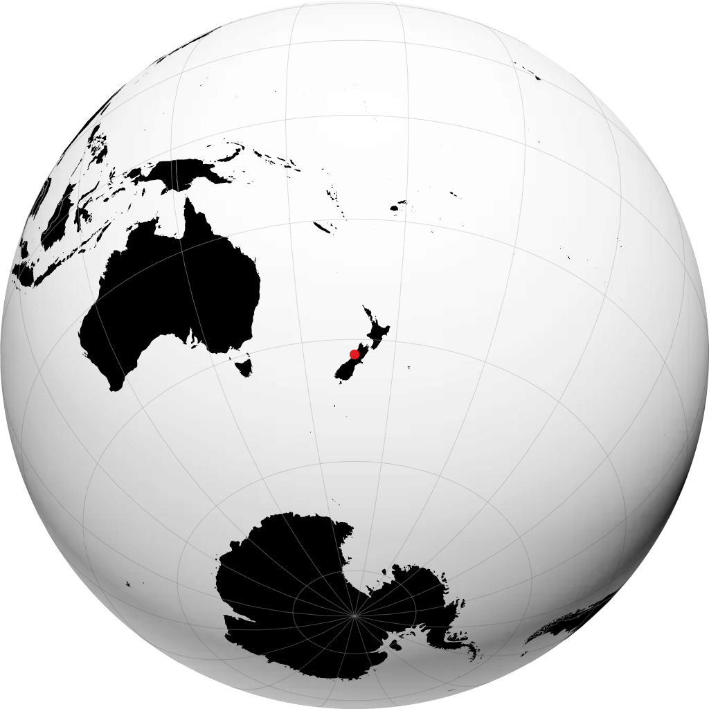 Greymouth sul globo