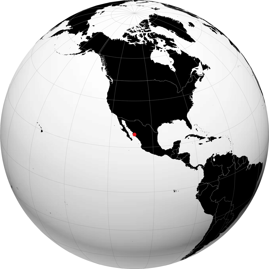 Guasave sul globo