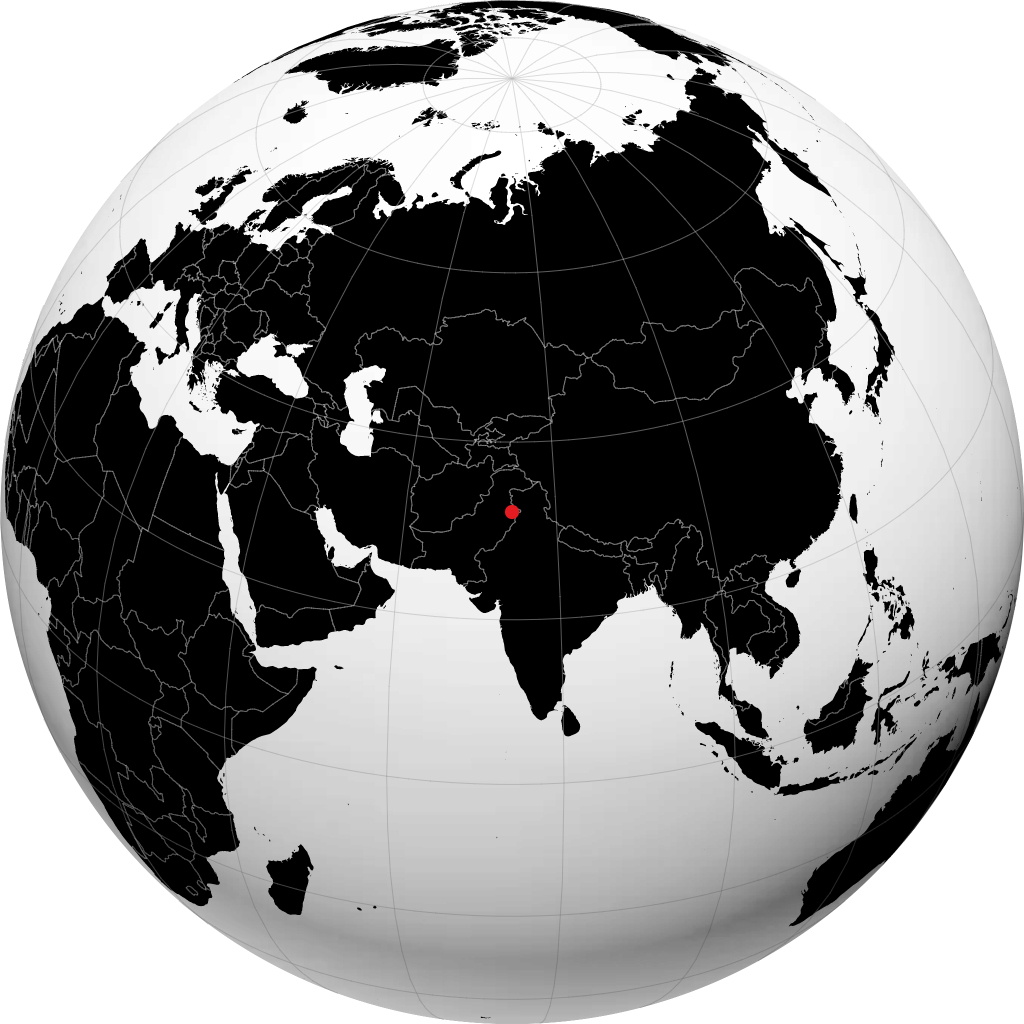 Gujranwala sul globo