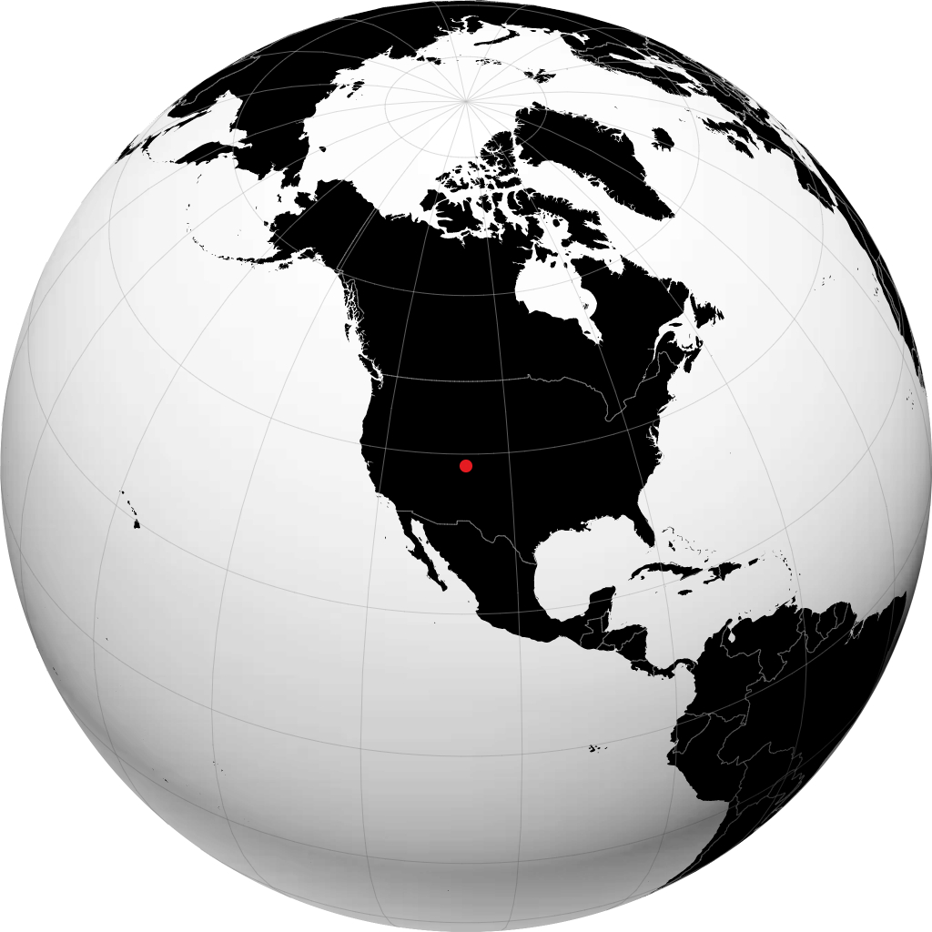 Gunnison sul globo
