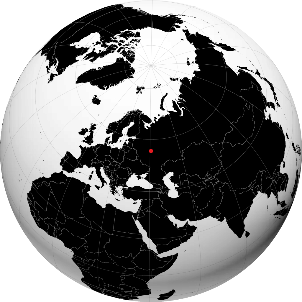 Gus'-Khrustalnyy sul globo